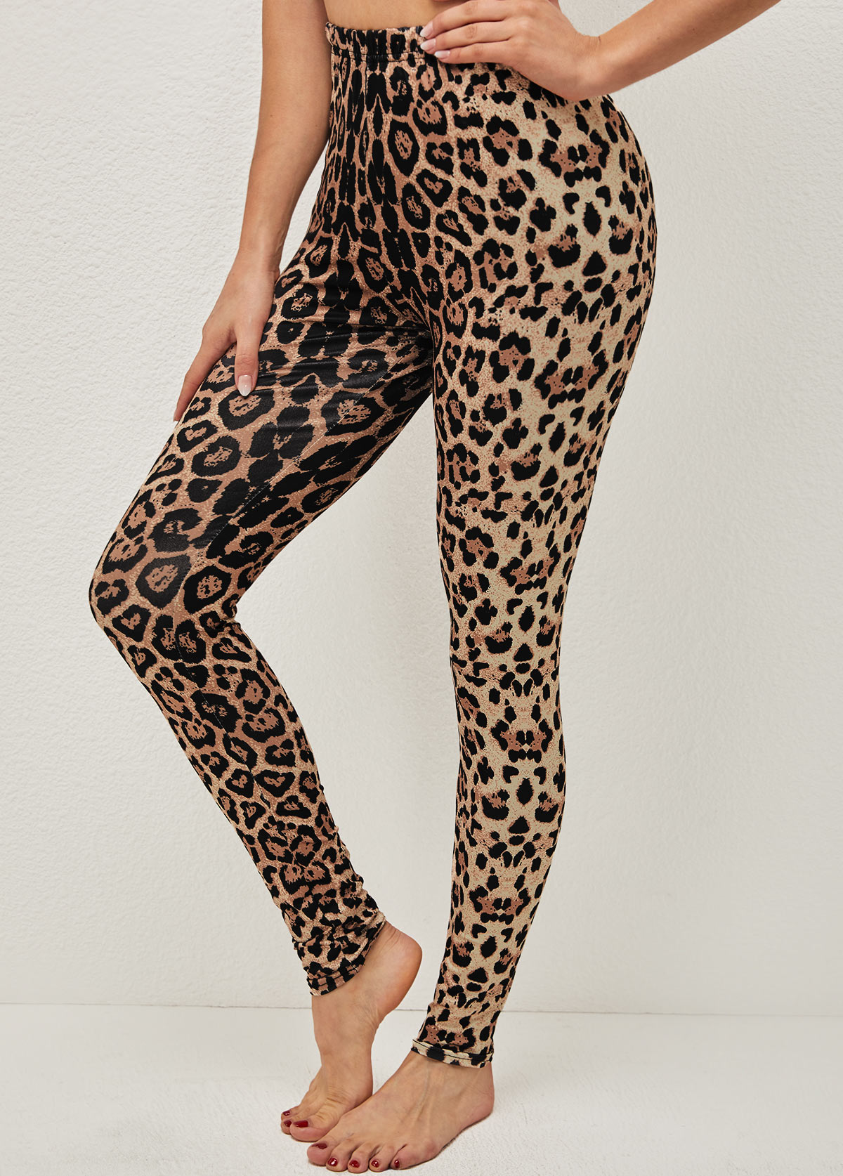Leopard High Waisted Multi Color Pants