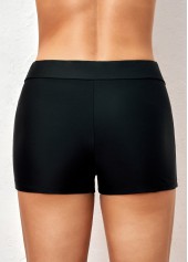 Black swimwear,Striped swimwear,ROTITA Black Striped Wide Strap Tankini Top