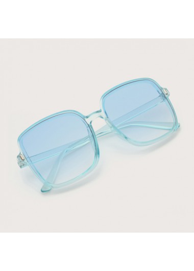 Light Blue accessories,TR Square Design Light Blue Sunglasses for Women