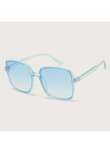 Light Blue accessories,TR Square Design Light Blue Sunglasses for Women