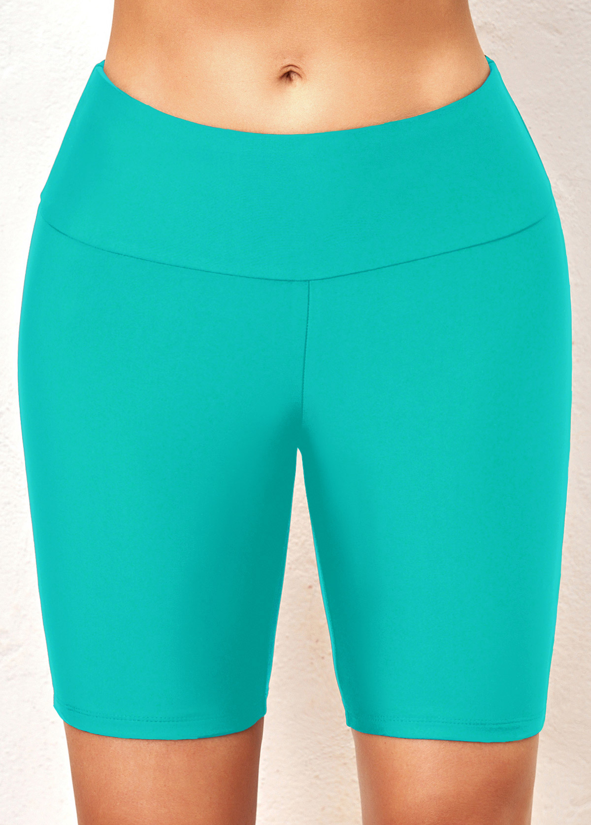 ROTITA Short de bain skinny taille mi-haute cyan