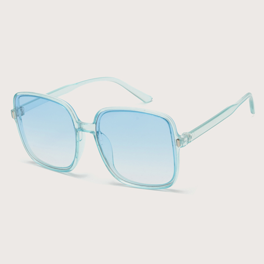 Light Blue accessories,TR Square Design Light Blue Sunglasses for Women