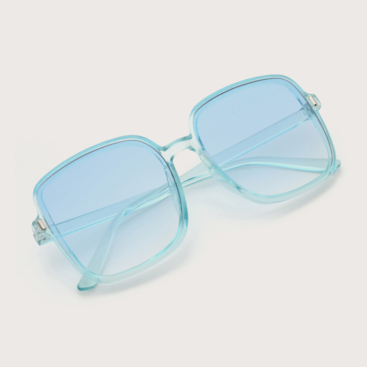Light Blue accessories,TR Square Design Light Blue Sunglasses for Women