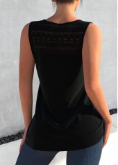 Black tops,Tribal tops,ROTITA Floral Print Black Cross Strap Tank Top