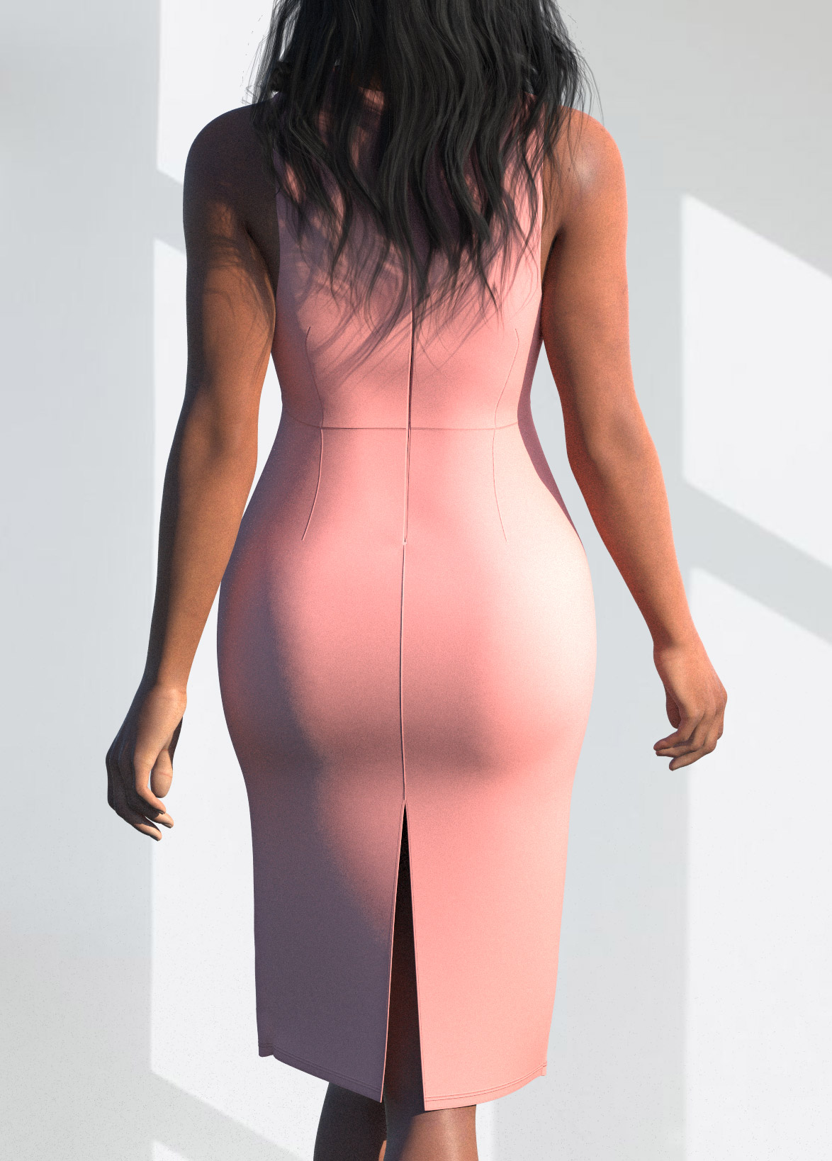 Pink dresses,Plain Color dresses,ROTITA Cross Front Sleeveless Sequin Sheath Dress