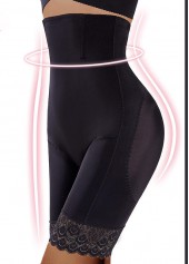 Black intimates,Black High Waisted Lace Stitching Shapewear