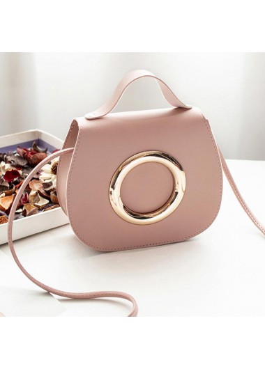 Dusty Pink accessories,Plain Color accessories,Dusty Pink PU Magnetic Shoulder Bag