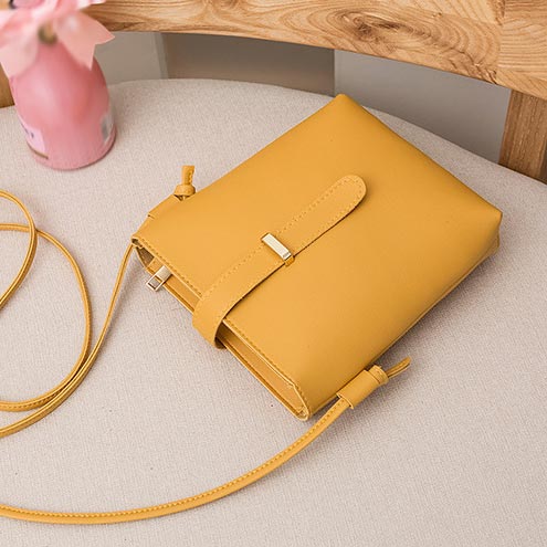Ginger accessories,Plain Color accessories,Ginger PU Design Hasp Shoulder Bag