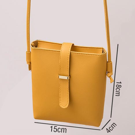 Ginger accessories,Plain Color accessories,Ginger PU Design Hasp Shoulder Bag