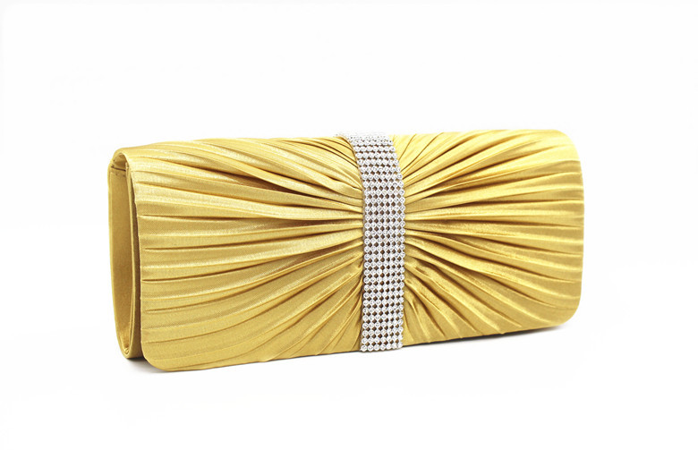 Golden accessories,Plain Color accessories,Sequined Design Golden Magnetic Hand Bag