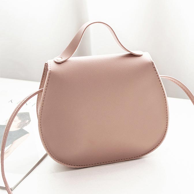 Dusty Pink accessories,Plain Color accessories,Dusty Pink PU Magnetic Shoulder Bag