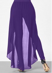 Purple jumpsuits & rompers,Plain Color jumpsuits & rompers,ROTITA Cold Shoulder Purple Short Sleeve Jumpsuit