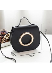 Black accessories,Plain Color accessories,Black PU Design Magnetic Shoulder Bag