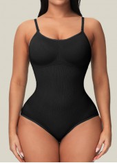 Skinny Spaghetti Strap Black Full Body Shaper