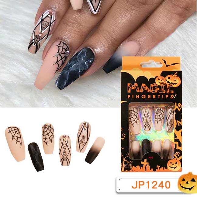 Pink accessories,Halloween accessories,Halloween Print PVC Pink Nail Wraps