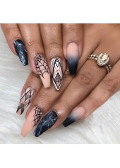 Halloween Print PVC Pink Nail Wraps