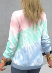 Pink plus size,Tie Dye plus size,ROTITA Plus Size Pink Tie Dye Print Sweatshirt