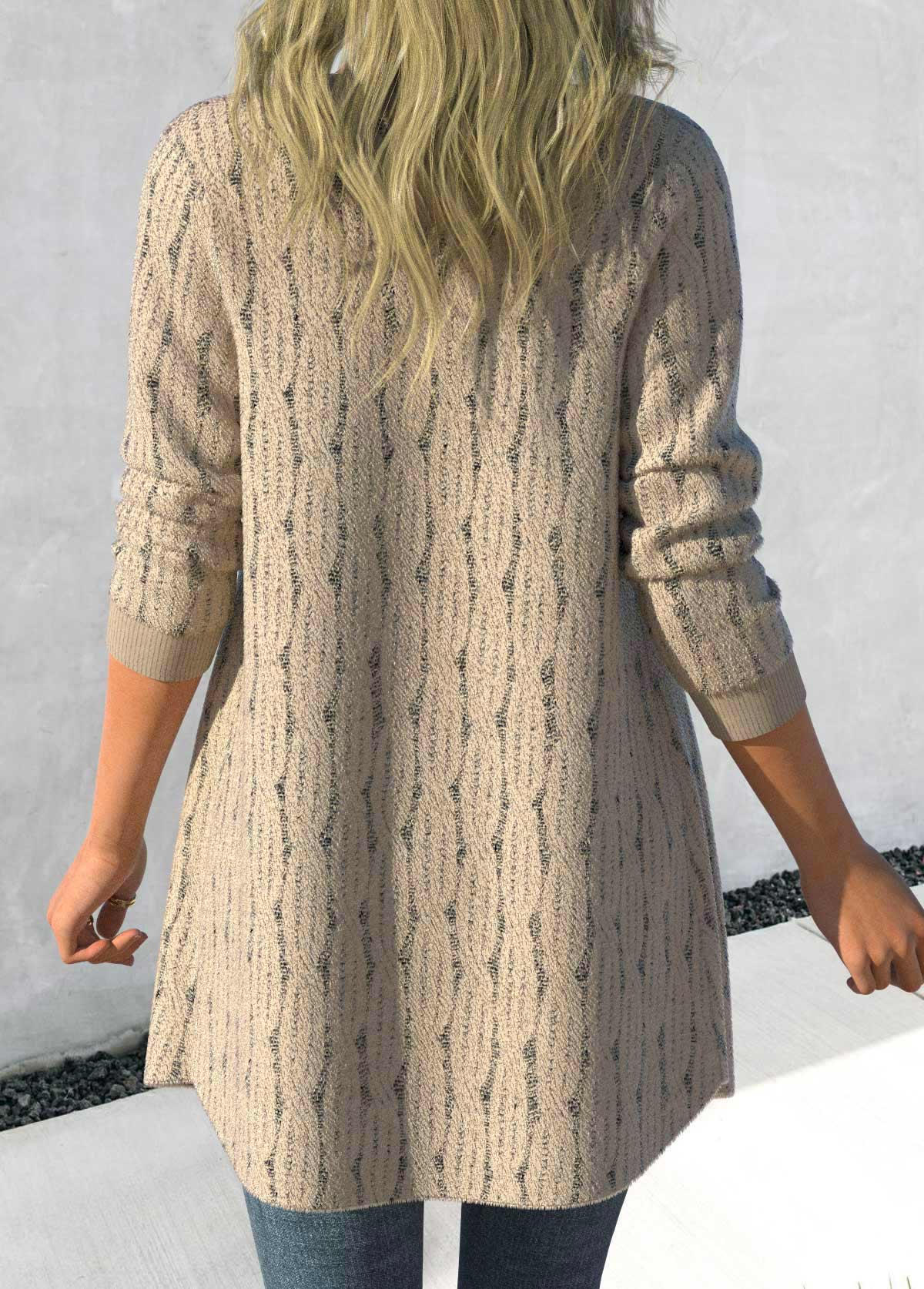 Light Camel plus size,Plain Color plus size,ROTITA Plus Size Lace Light Camel Long Sleeve Coat