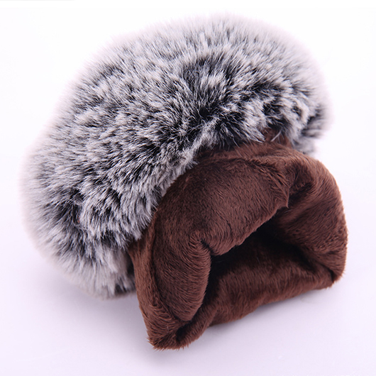 Black accessories,Plain Color accessories,Black Warming Leather Full Finger Gloves