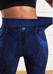 Navy bottoms,Tie Dye bottoms,Tie Dye Print Navy High Waisted Leggings