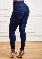 Navy bottoms,Tie Dye bottoms,Tie Dye Print Navy High Waisted Leggings