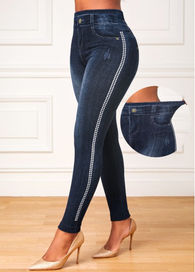 Black bottoms,Plain Color bottoms,Black High Waisted Elastic Waist Ankle Length Leggings