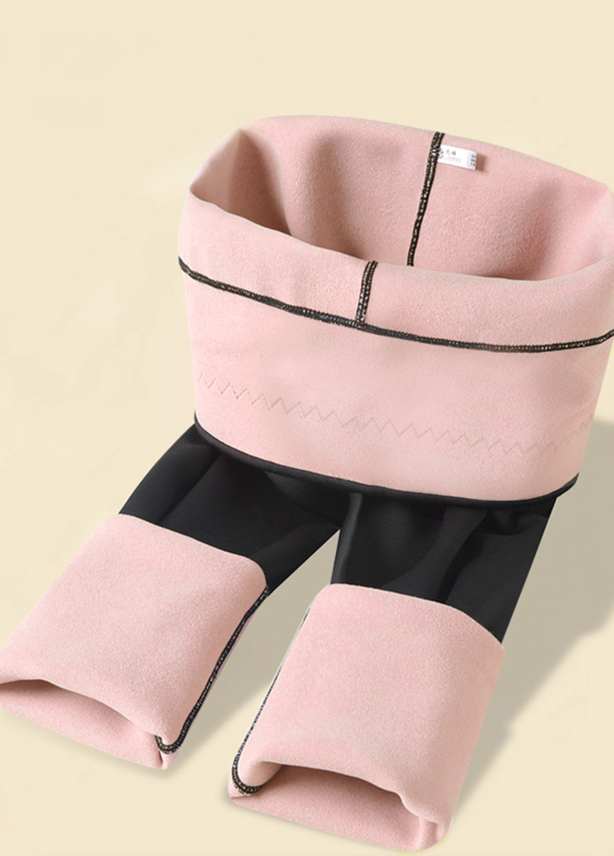 Black bottoms,Plain Color bottoms,High Waisted Fleece Lined Black Leggings