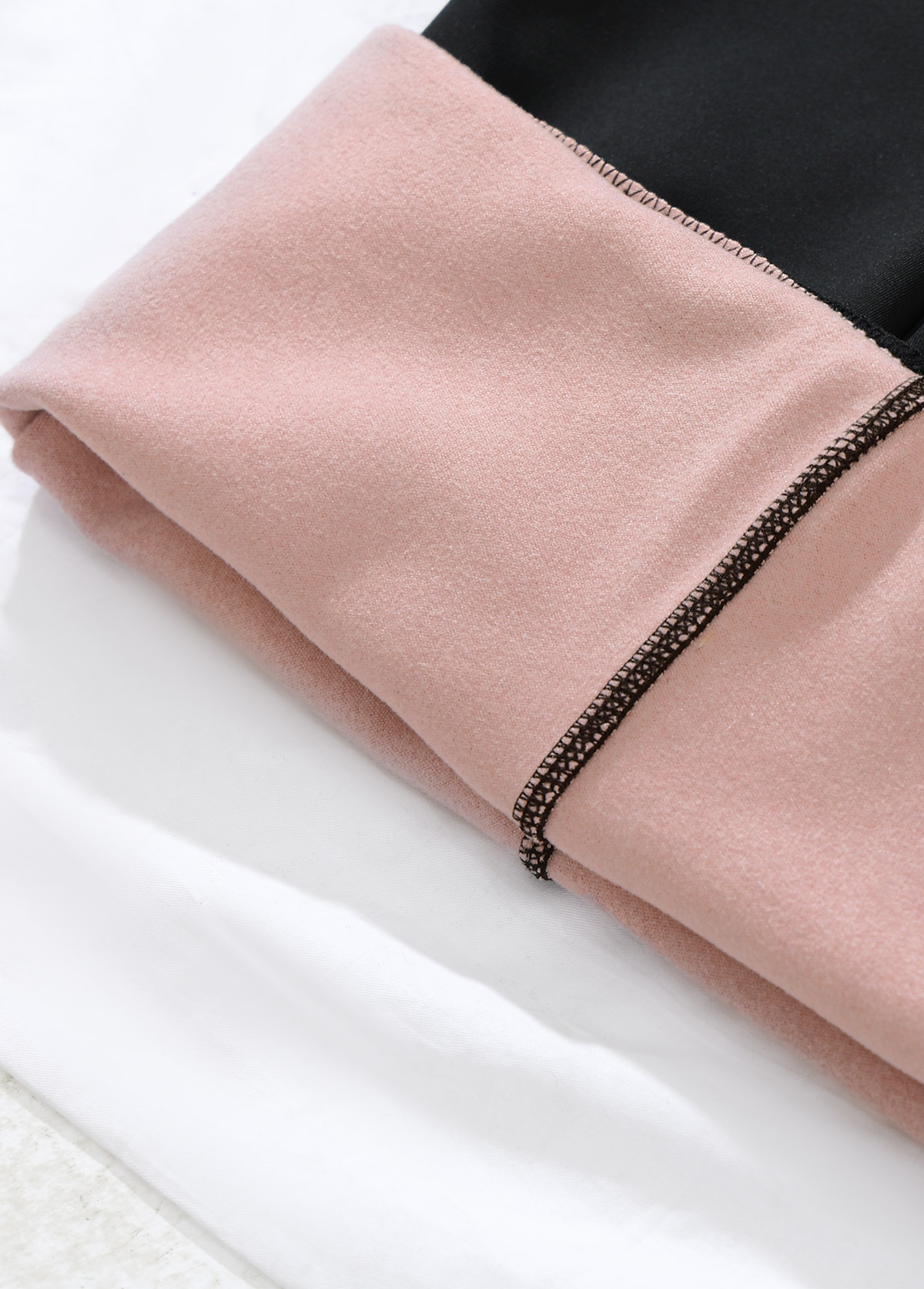 Black bottoms,Plain Color bottoms,High Waisted Fleece Lined Black Leggings