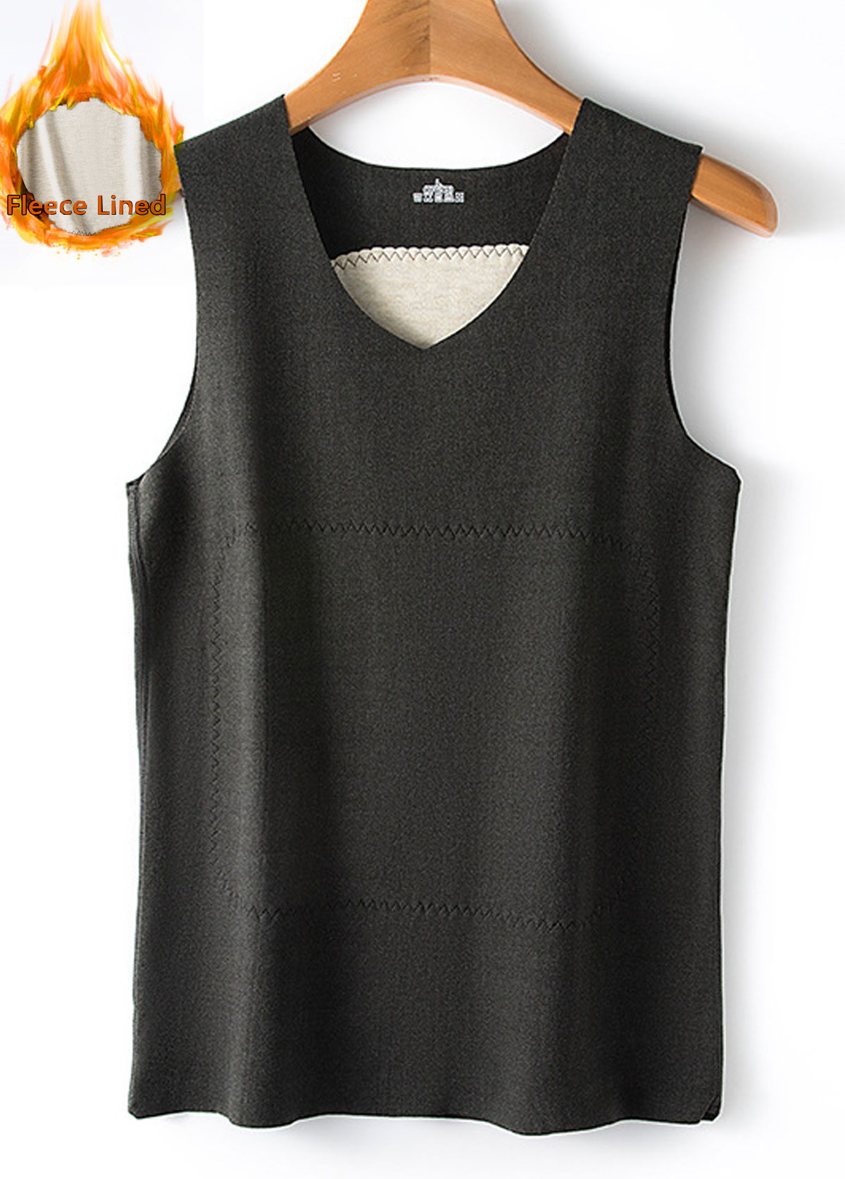 Black tops,Contrast Color tops,Patchwork Black V Neck Tank Top