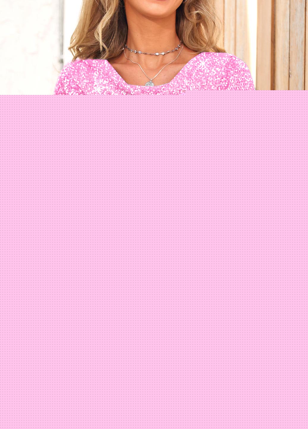 Pink plus size,Ombre plus size,ROTITA Shinning Print Draped Neck Plus Size Pink Sweatshirt