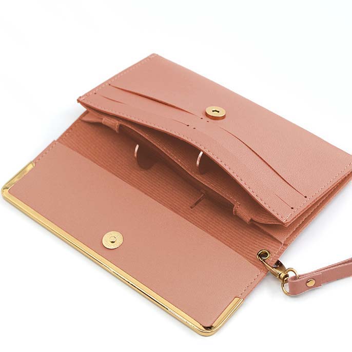 Dusty Pink accessories,Plain Color accessories,Dusty Pink Magnetic Card Bag&wallet