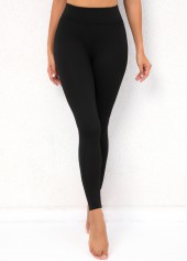 Black bottoms,Plain Color bottoms,High Waisted Fleece Lined Black Leggings