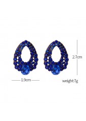 Dark Blue jewelry,Plain Color jewelry,1 Pair Teardrop Dark Blue Earrings
