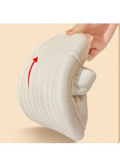 White accessories,Plain Color accessories,White Plush Falt Round Toe Slippers