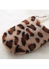 Light Camel accessories,Leopard accessories,Leopard Light Camel Falt Round Toe Slippers
