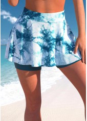 Peacock Blue swimwear,Tie Dye swimwear,ROTITA Cut Out Peacock Blue Bikini Top