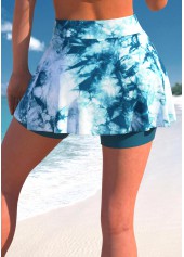 Peacock Blue swimwear,Tie Dye swimwear,ROTITA Cut Out Peacock Blue Bikini Top