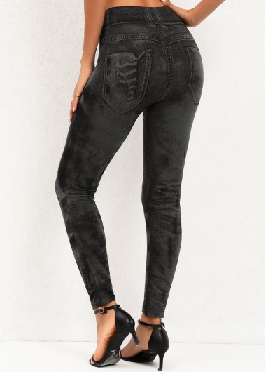 Black bottoms,Tie Dye bottoms,Tie Dye Print Black High Waisted Leggings