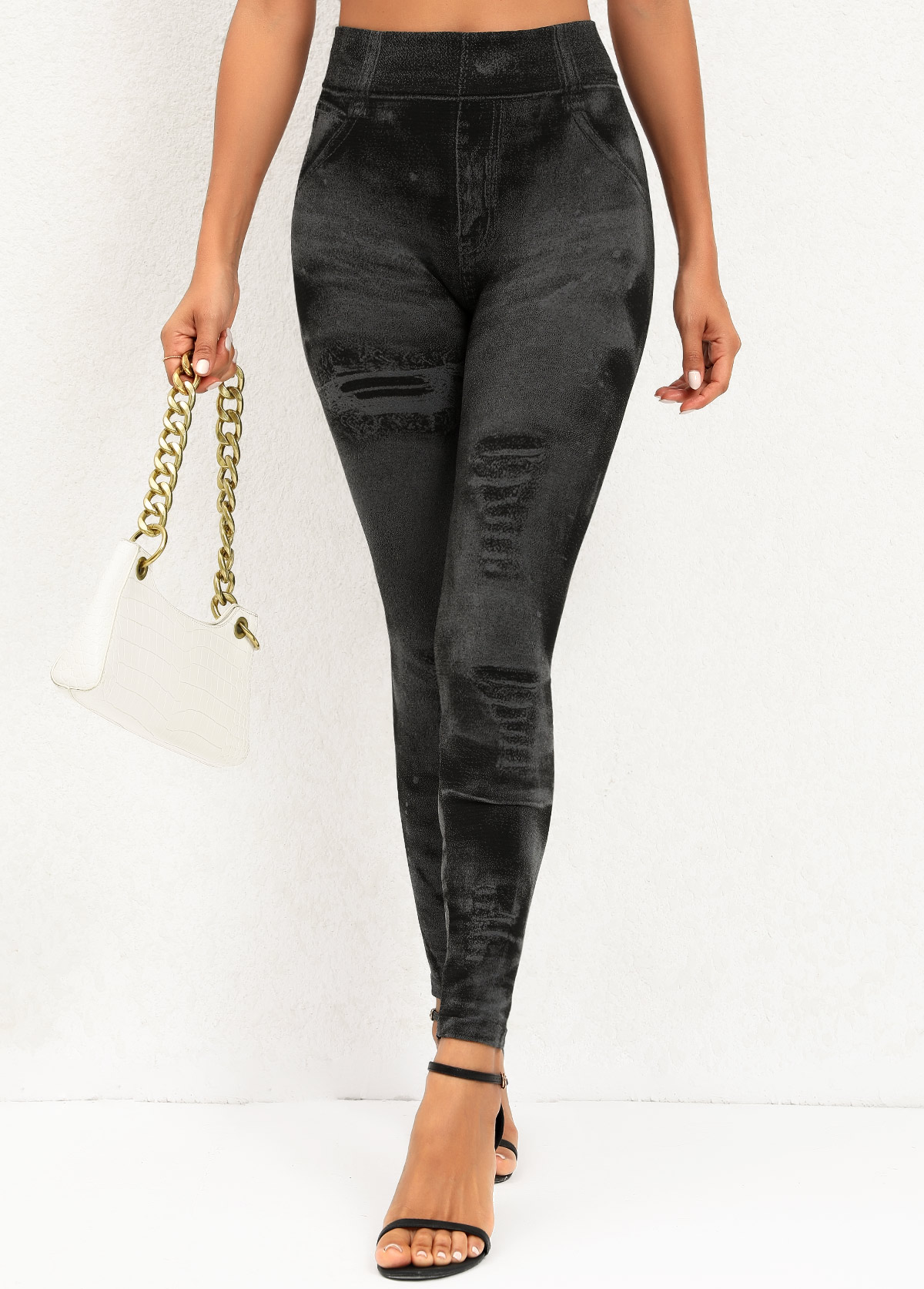 Black bottoms,Tie Dye bottoms,Tie Dye Print Black High Waisted Leggings