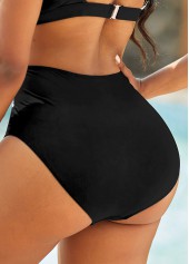 Black swimwear,Leopard swimwear,ROTITA Criss Cross Black Leopard Bikini Top