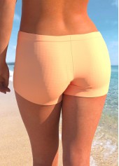 Orange plus size,Plain Color plus size,ROTITA Plus Size Mid Waisted Orange Swim Shorts