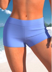 Rotita violettblaue Badeshorts mit mittlerer Taille