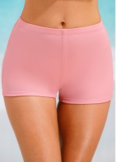 Rotita hellrosa Badeshorts mit mittlerer Taille