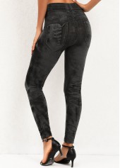 Black bottoms,Tie Dye bottoms,Tie Dye Print Black High Waisted Leggings