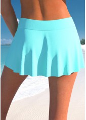 Cyan plus size,Plain Color plus size,ROTITA Plus Size Layered Cyan Tankini Top