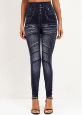 Black bottoms,Other bottoms,Black High Waisted Elastic Waist Ankle Length Leggings