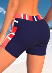 Red swimwear,Geometric swimwear,ROTITA Criss Cross Red Geometric Print Tankini Top