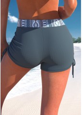 ROTITA Short de bain imprimé tribal taille mi-haute de grande taille