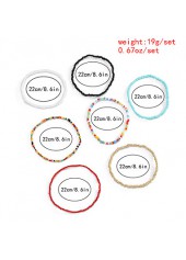 Multi Color jewelry,Other jewelry,Beads Detail Multi Color Layered Design Anklet Set