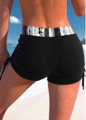 Black swimwear,Tie Dye swimwear,ROTITA Criss Cross Black Tie Dye Print Bikini Top